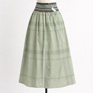 Chic Olive Maxi Skirt